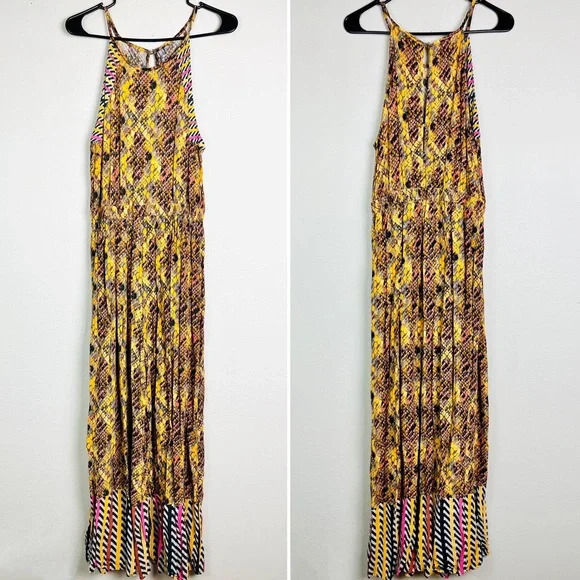 Anthropologie Bl-nk London Gallery Row Mixed Snake Print Wide Leg Jumpsuit - Picture 2 of 5